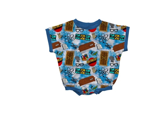*Pre-Sale* Bazinga Short Sleeve Bubble Romper