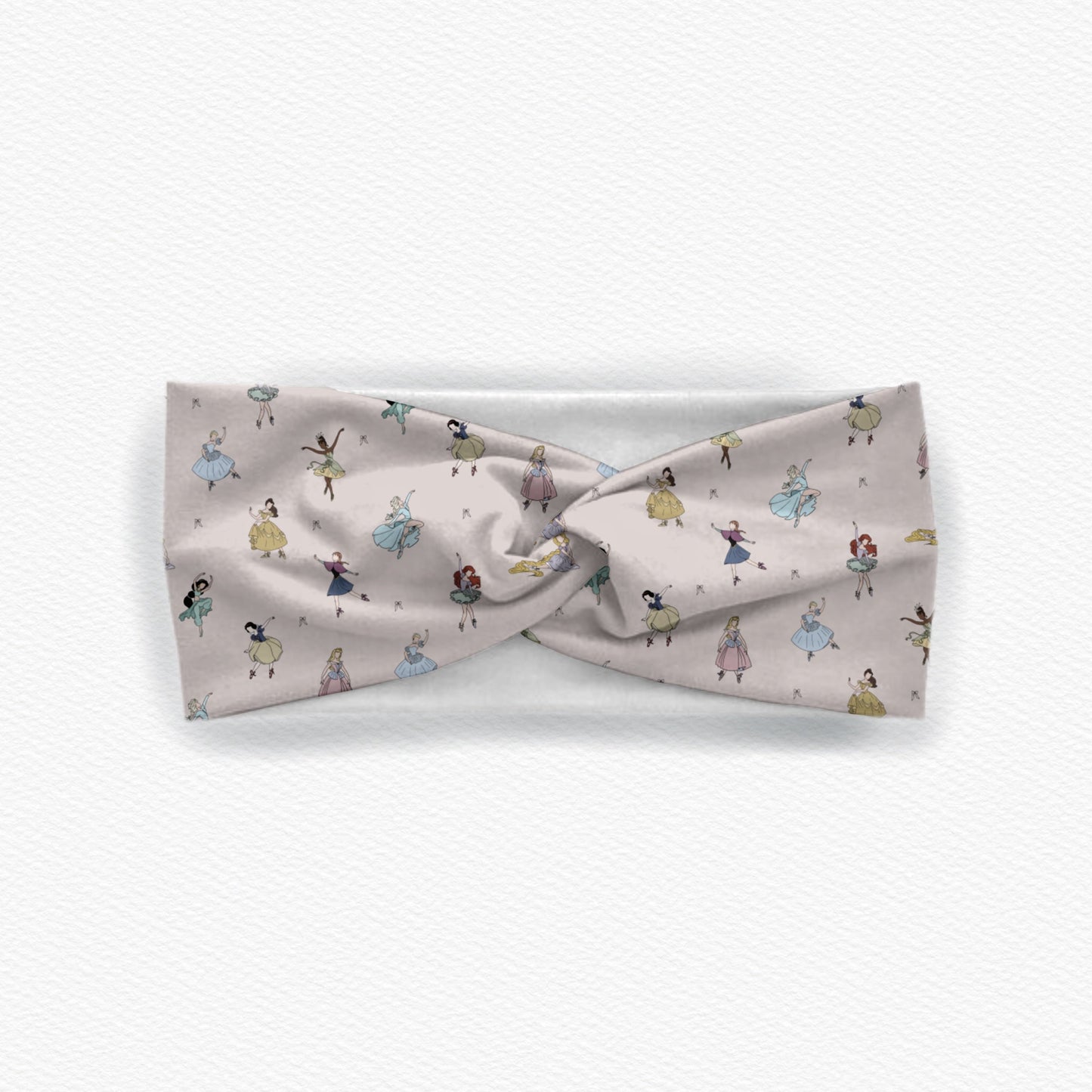 Princess Ballerinas Knotted Bow Headband