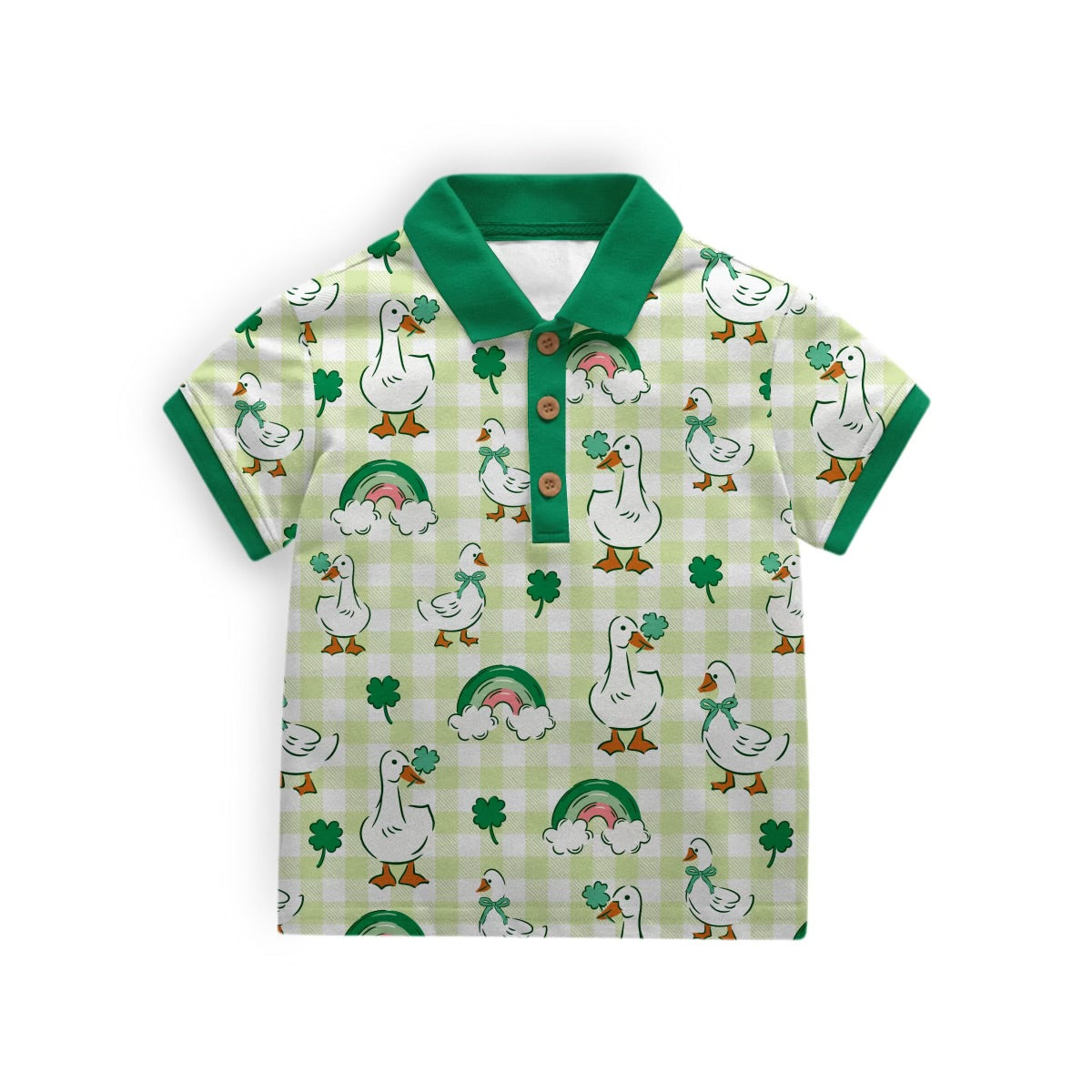 Lucky Duck Bamboo Henley Polo *ETS JAN*