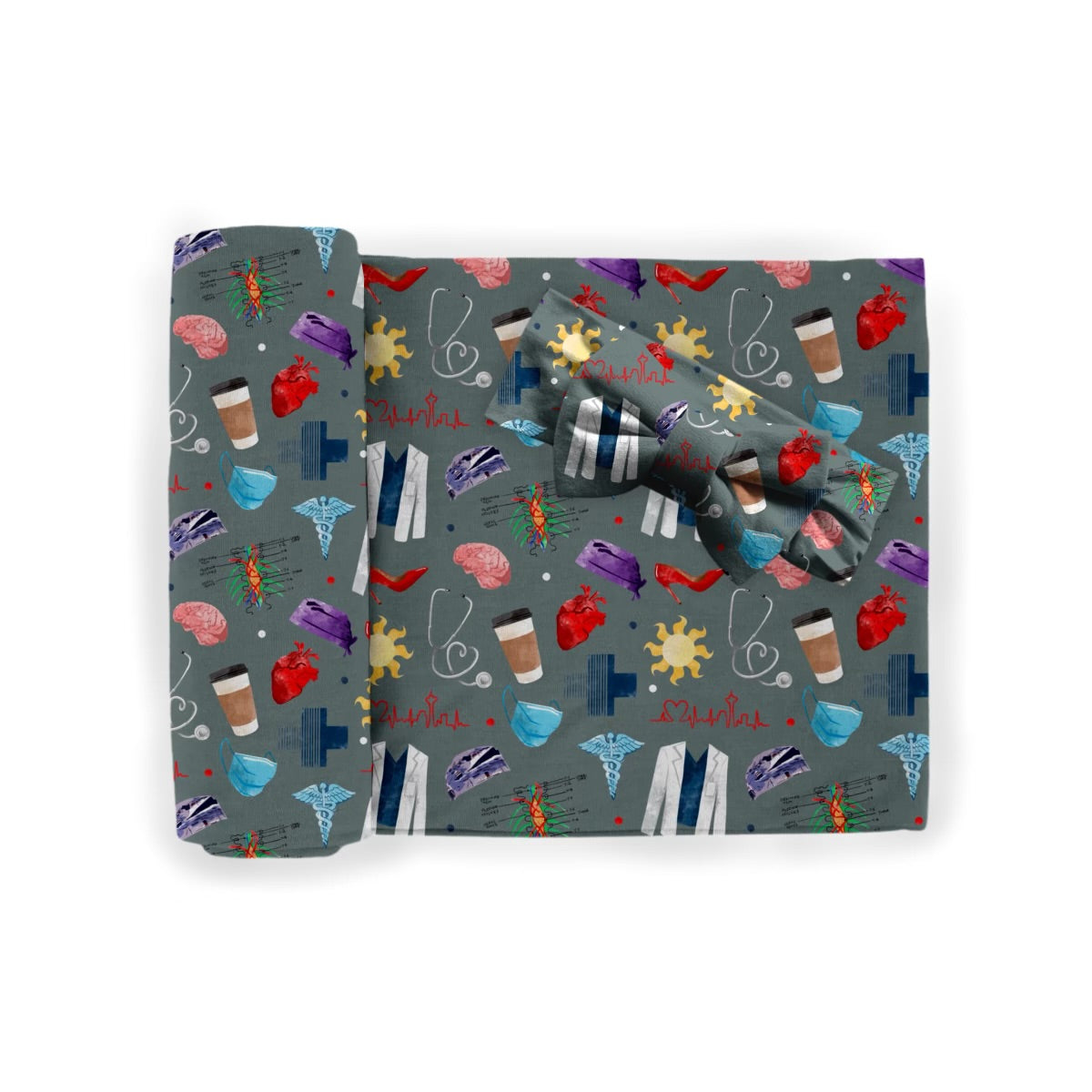 *Pre-Sale* Bliss Anatomy Swaddle & Bow Set