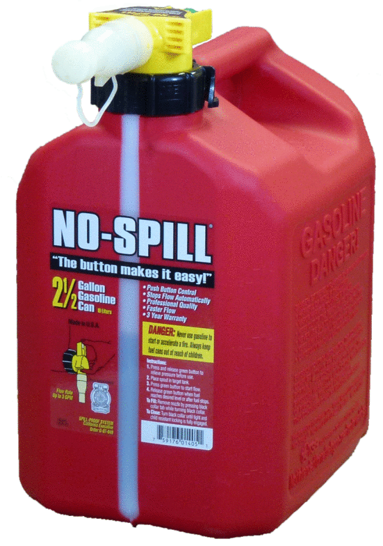 No Spill 10 litre Gas Cans