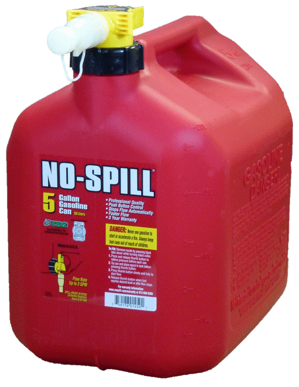 No Spill 20 litre Gas Cans