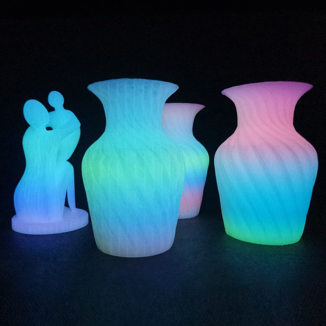 Hello3D PLA Filament Glow-in-the-Dark Rainbow 1Kg