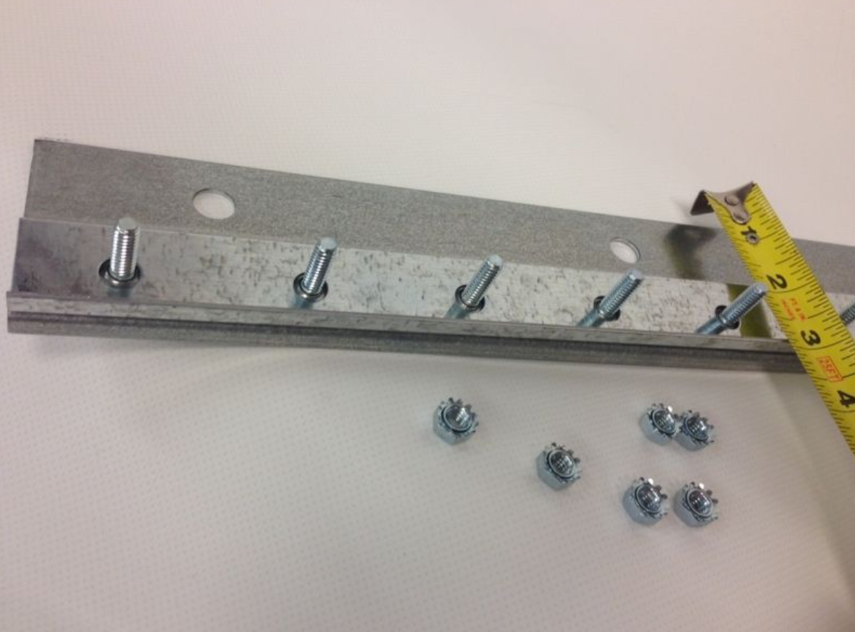 Vinyl Door Mounting Hardware - Header Mount