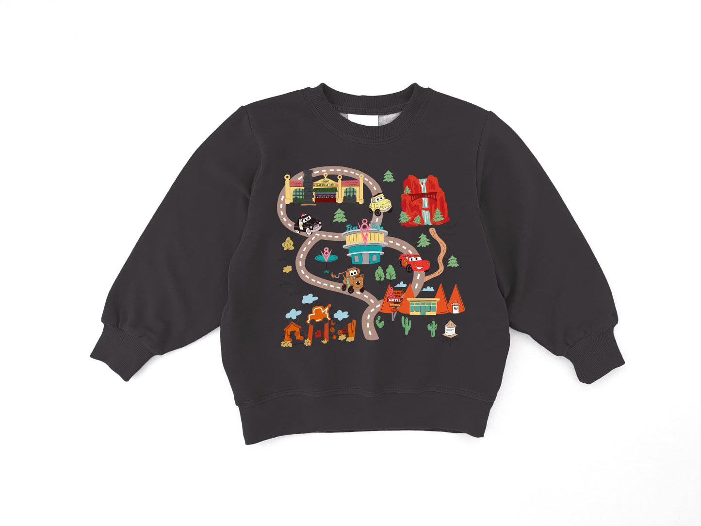 Route 66 Bamboo Terry Bamboo Graphic Crewneck