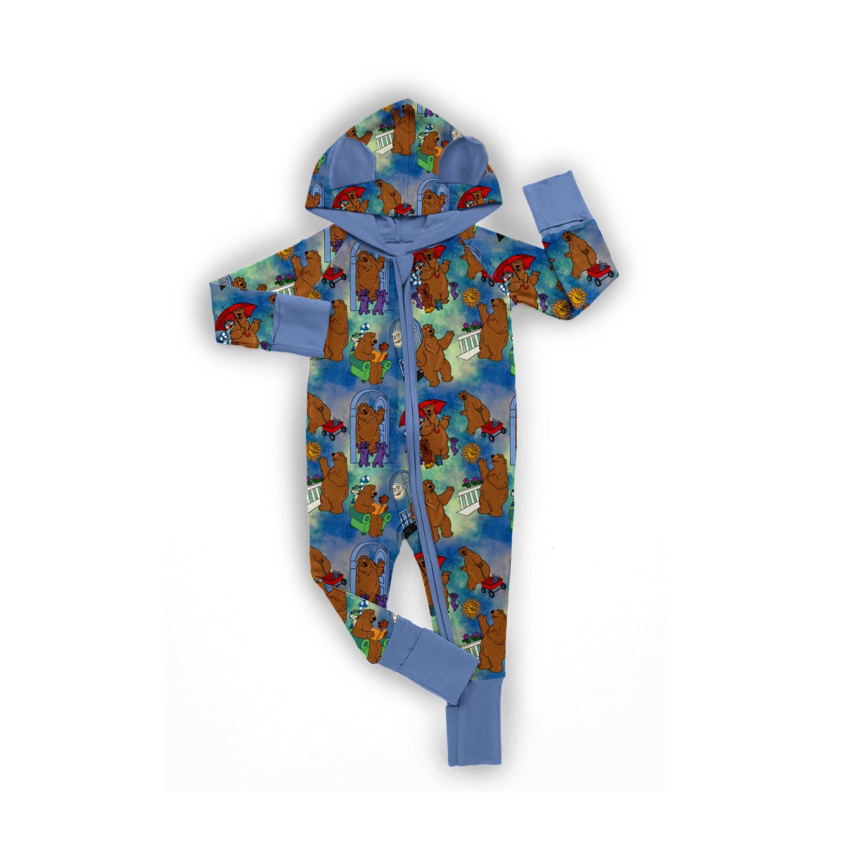 Beary Cozy Hooded Zippy with Ears