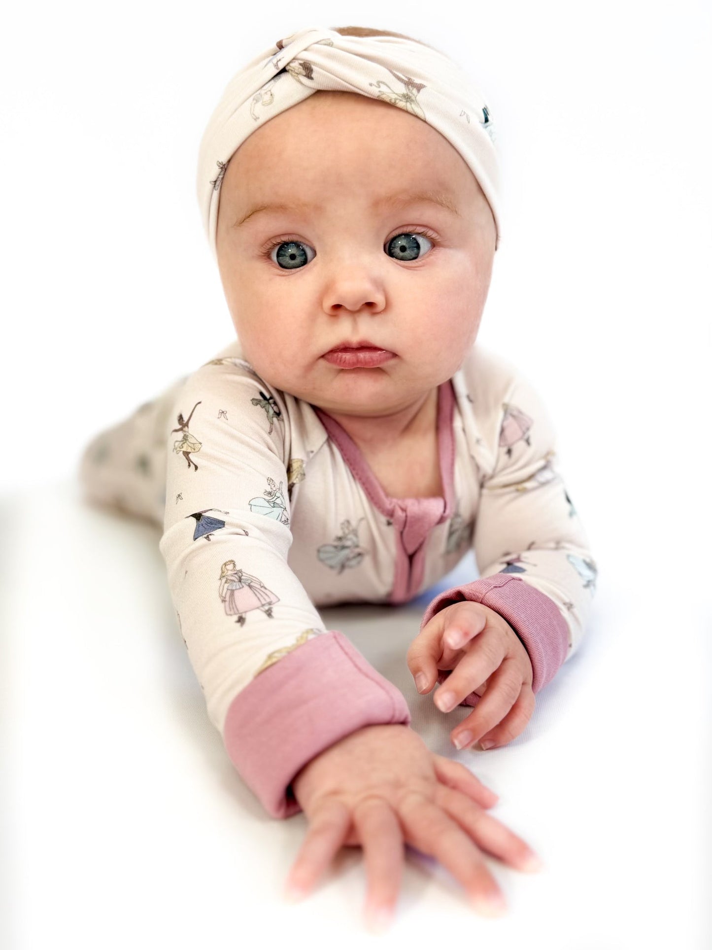 Princess Ballerinas Knotted Bow Headband