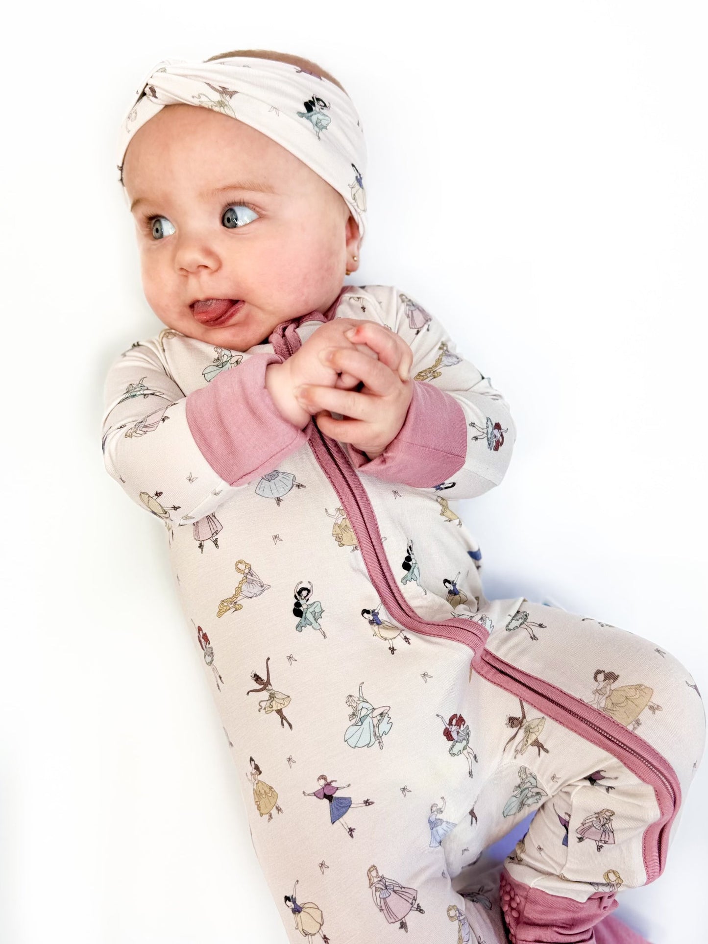 Princess Ballerinas Knotted Bow Headband