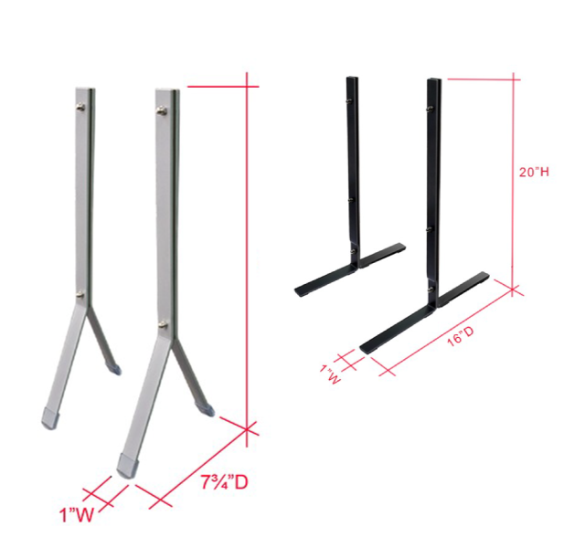 Metal Support Legs for Sneeze Guards