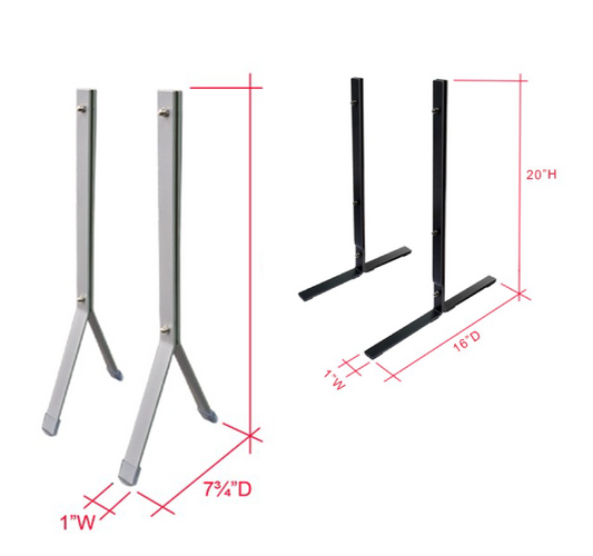 Metal Support Legs for Sneeze Guards