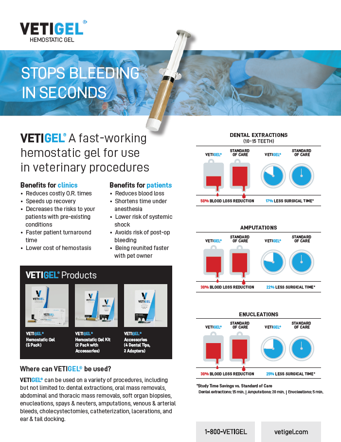 PM-V0056-R01 - VETIGEL Selling Aid Bundle (QTY= 20 ea) - VETIGEL®  Hemostatic Gel