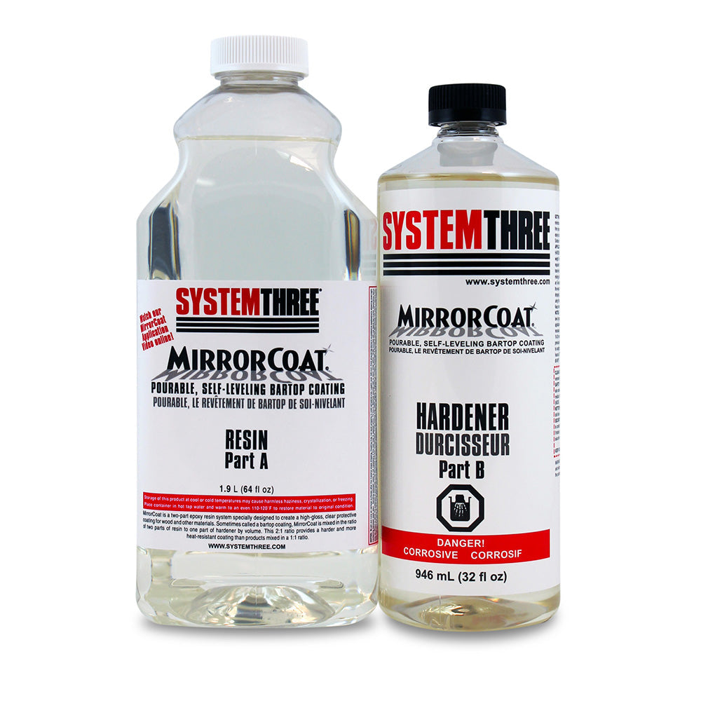 System Three Mirror Coat Epoxy Resin | UN2735, POLYAMINES, LIQUID, CORROSIVE, N.O.S., (ETHYLENE AMINE) Class 8, PG III