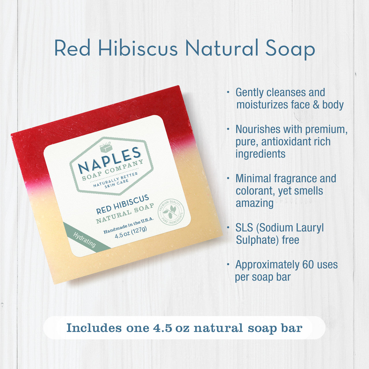 Red Hibiscus Natural Soap