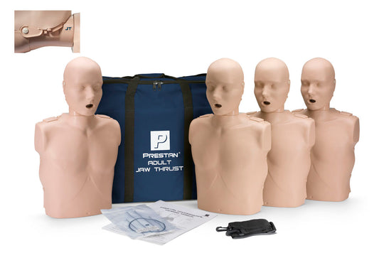 Prestan Professional Adult Training Manikin With Jaw Thrust Head 4-Pack