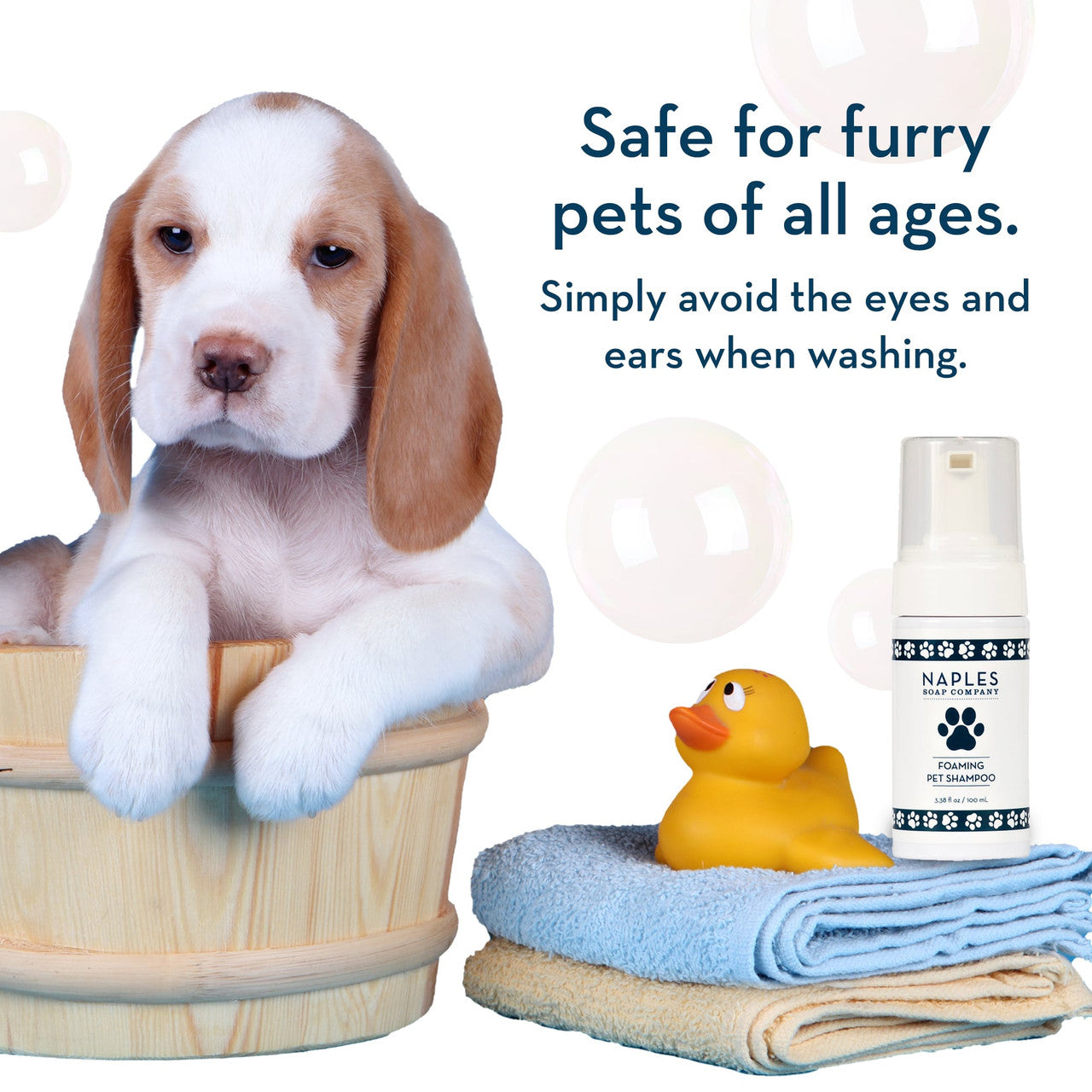 Foaming Pet Shampoo Safe for All Ages