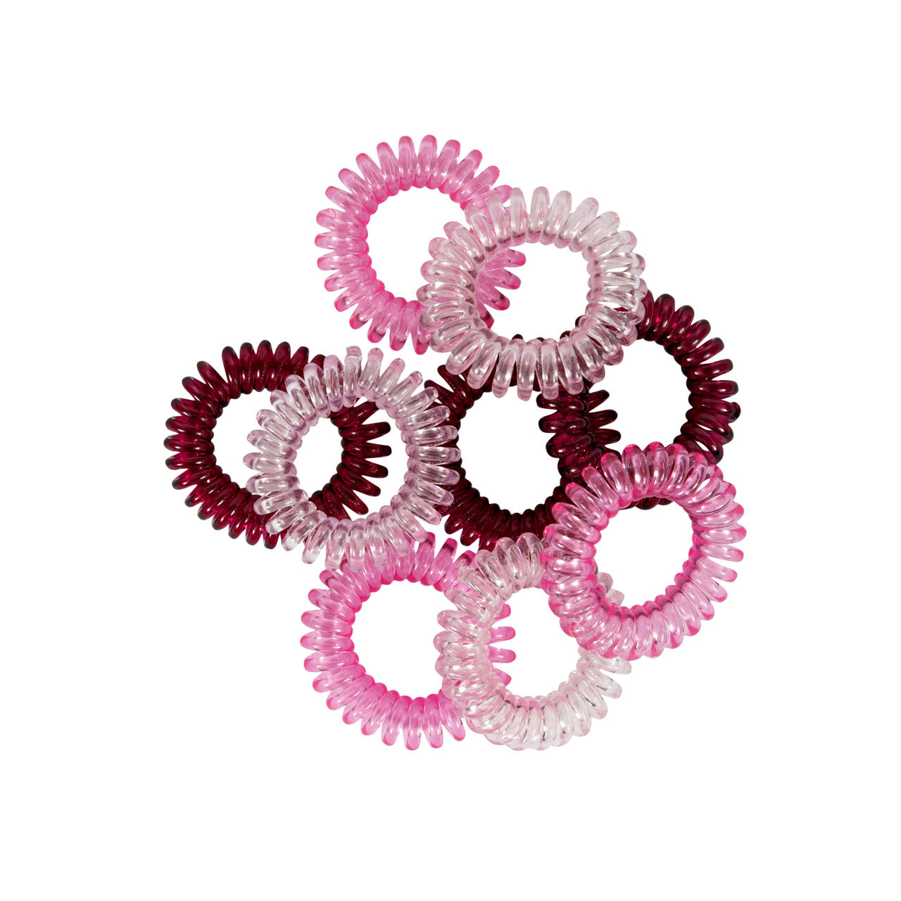Pink Coiled Hair Ties