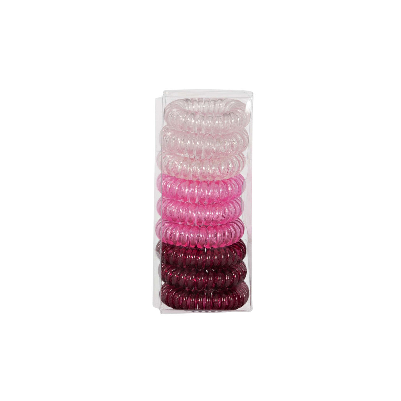 Pink Coiled Hair Ties Boxed