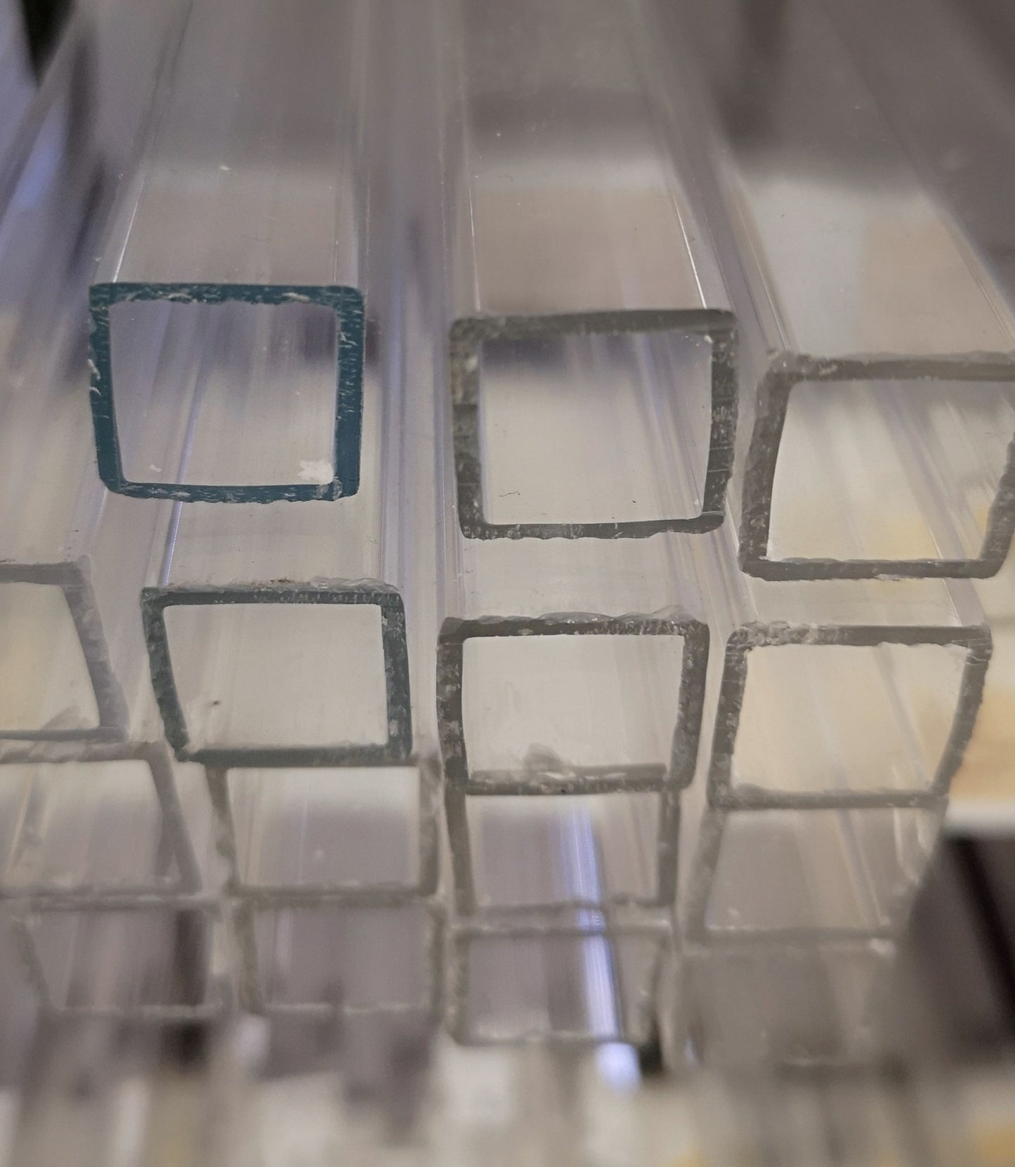 Acrylic Square Tubing 1/4"x3/8"x72"