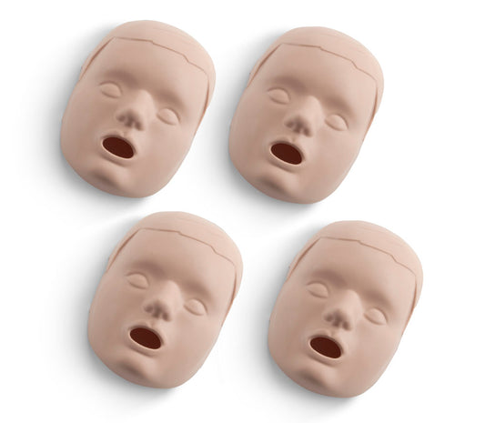 Face Skin Replacements for Prestan Child Manikin (4-pack)