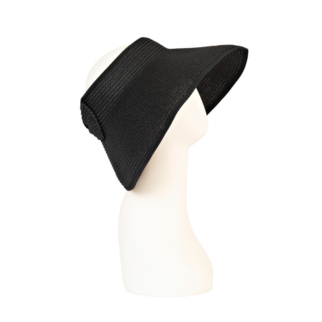 Black Foldable Travel Visor Side