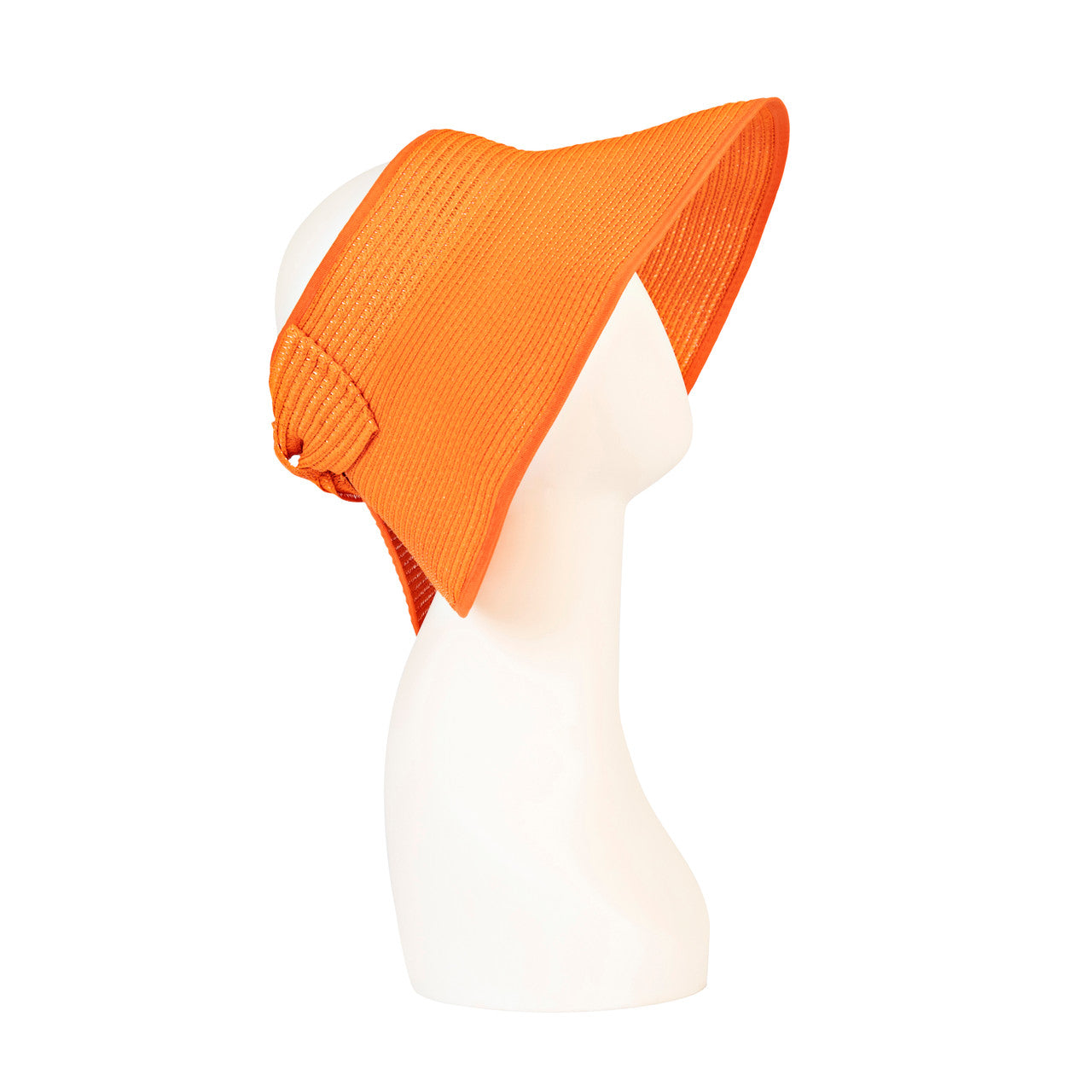 Orange Foldable Travel Visor Side