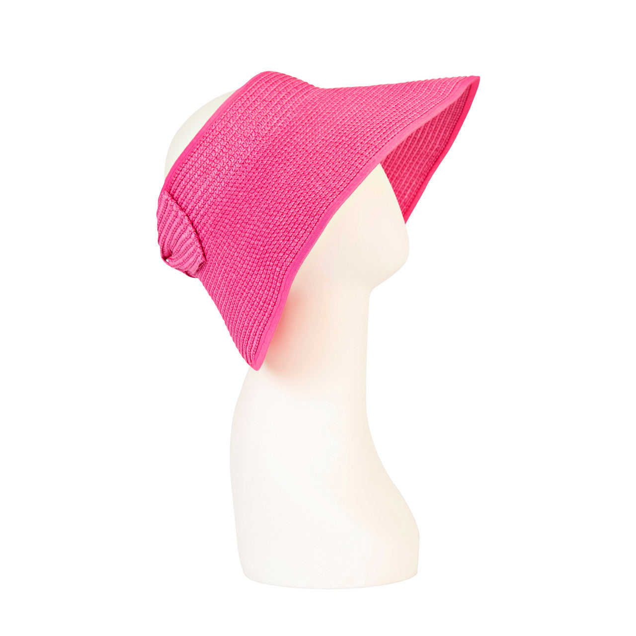 Rose Pink Foldable Travel Visor Side