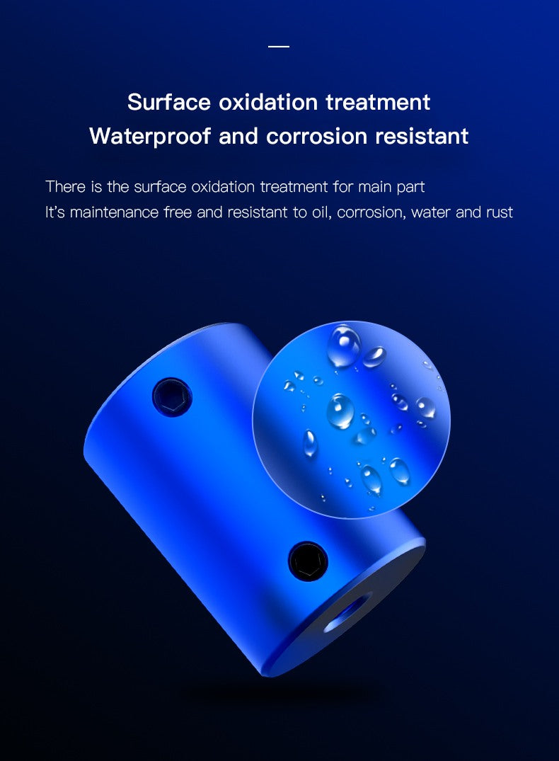 Blue Aluminum Alloy Coupler 2pc