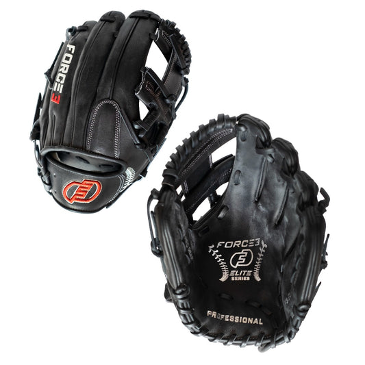 FORCE3 ELITE Series I115 Infielder's Glove - Black