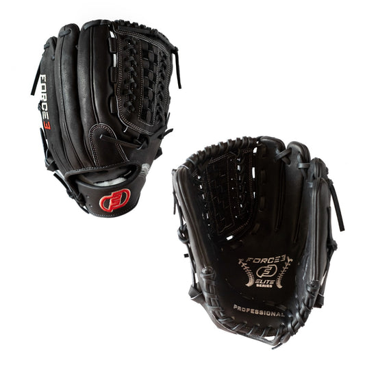 FORCE3 ELITE Series P12 Pitcher's Glove - Black