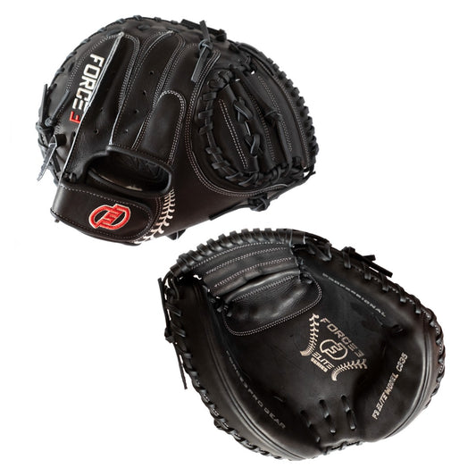 FORCE3 ELITE Series Catcher's Mitt - Black