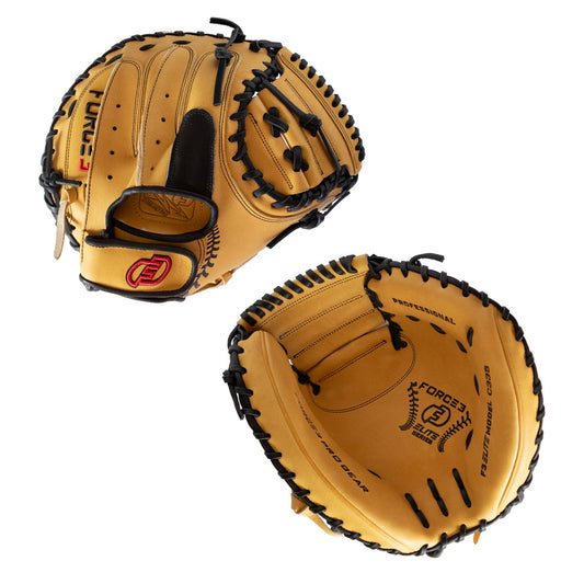 FORCE3 ELITE Series Catcher's Mitt - Tan