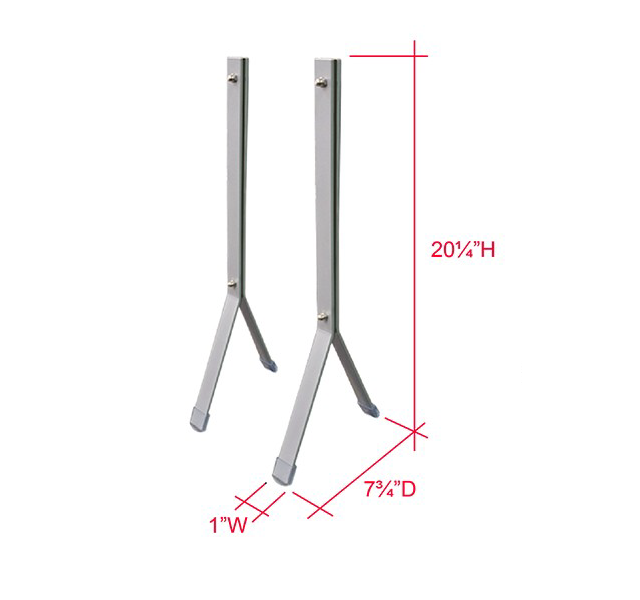 Metal Support Legs for Sneeze Guards