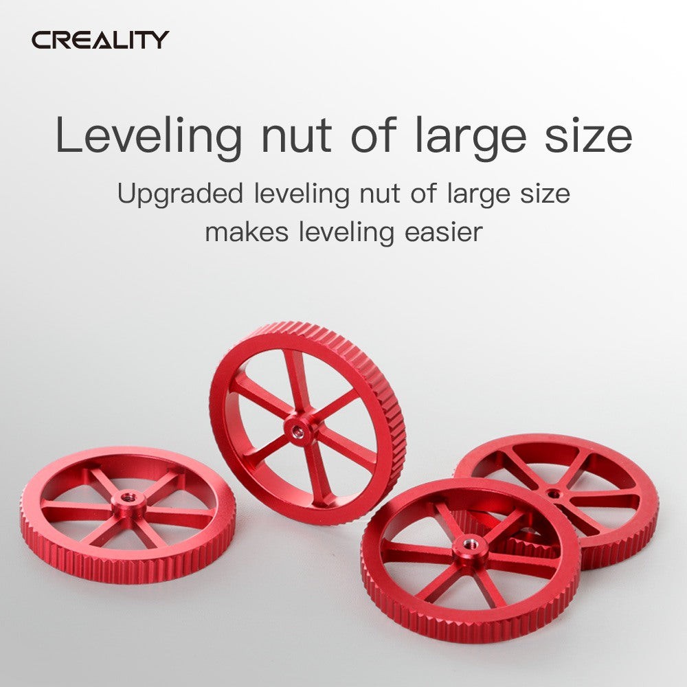 Red Aluminum Levelling Nut 4P