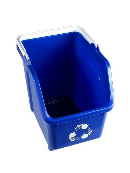 Stackable Recycling Bin Royal Blue