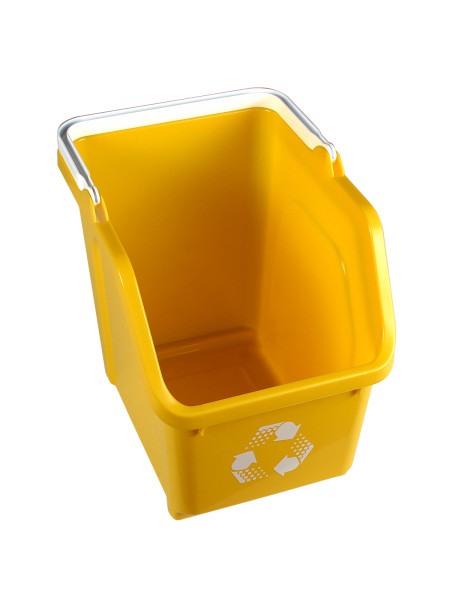 Stackable Recycling Bin Yellow