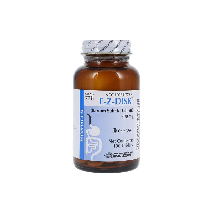 BRACCO EZDISK BARIUM TABLET 100/BT