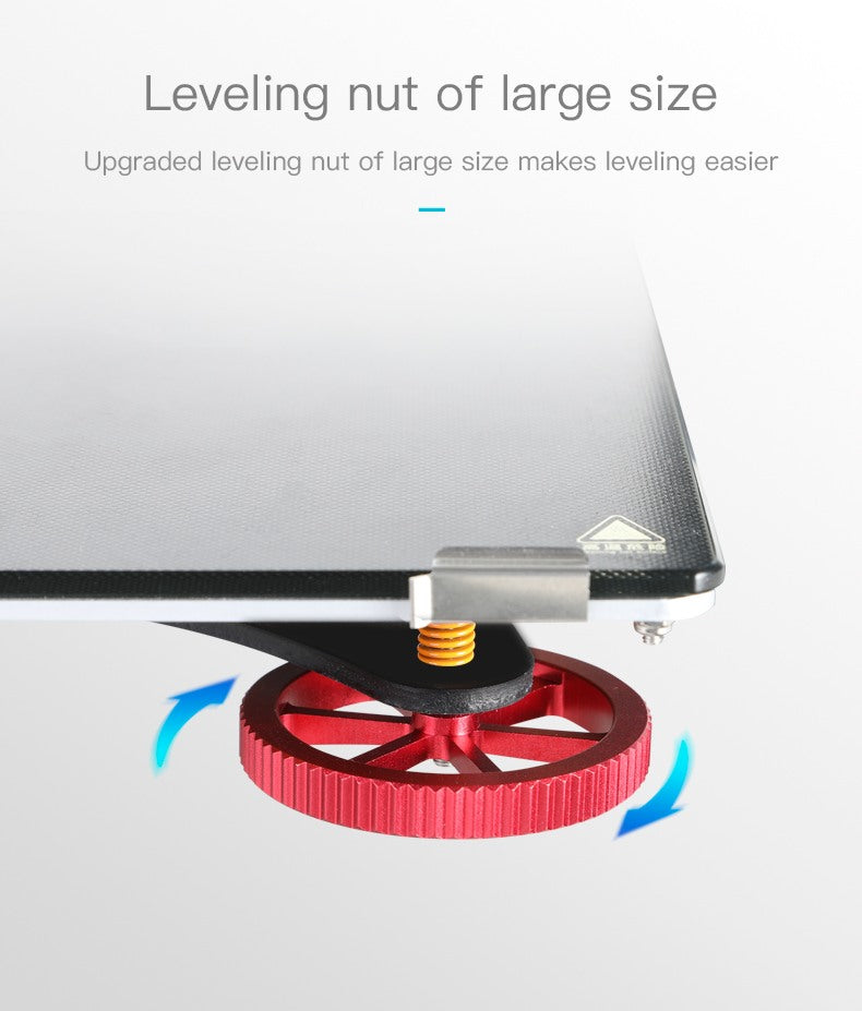 Red Aluminum Levelling Nut 4P