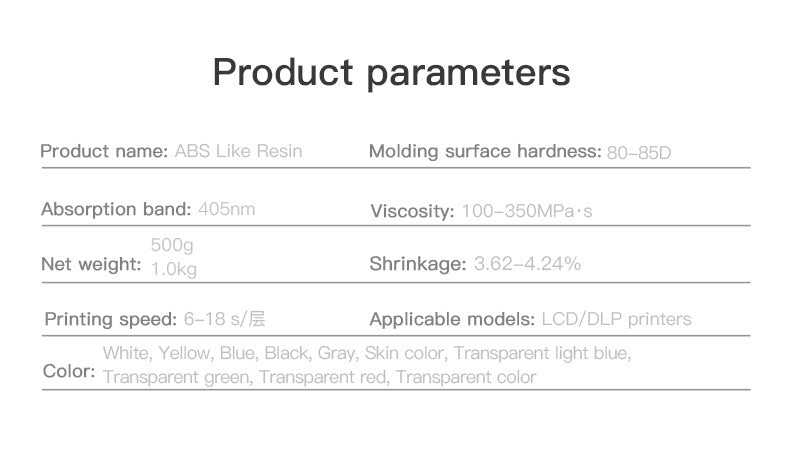 Blue ABS-Like Resin 500g