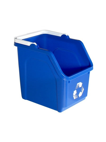 Stackable Recycling Bin Royal Blue