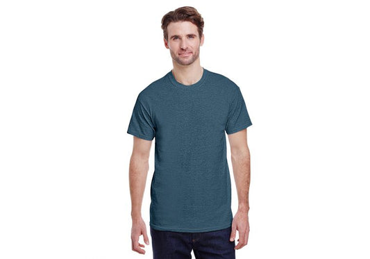 Gildan Adult Heavy Cotton™ T-Shirt HEATHER NAVY