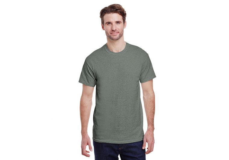 Gildan Adult Heavy Cotton™ T-Shirt HTHR MILITRY GRN