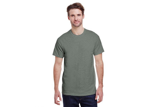 Gildan Adult Heavy Cotton™ T-Shirt HTHR MILITRY GRN
