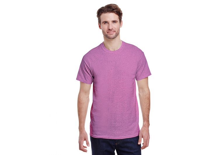 Gildan Adult Heavy Cotton™ T-Shirt HTHR RDNT ORCHID