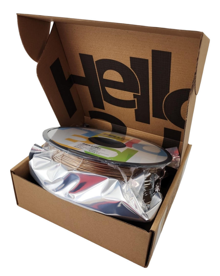 Hello3D Metal-Like PLA Filament Brass 1Kg