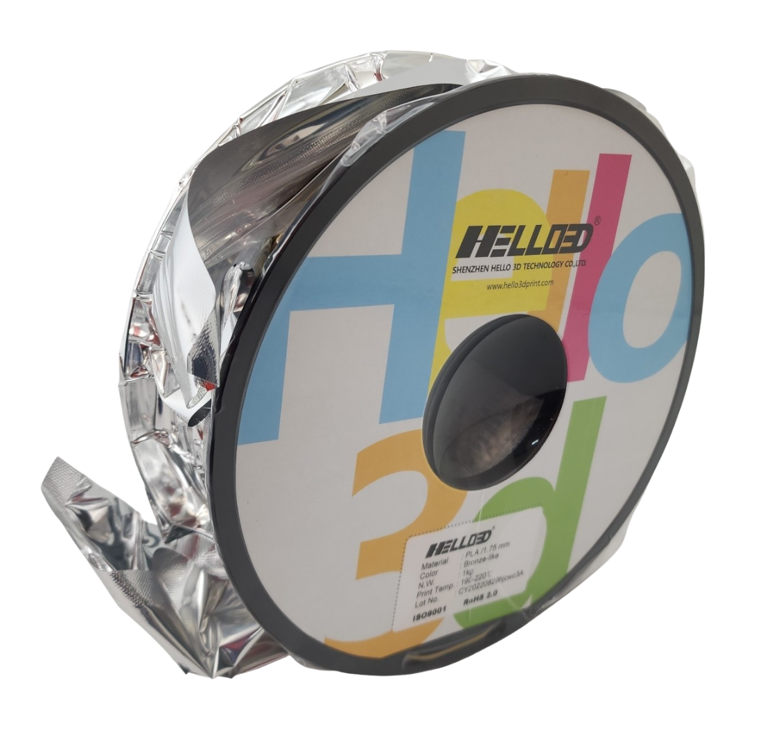Hello3D Metal-Like PLA Filament Bronze 1Kg