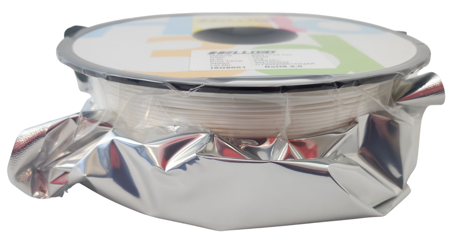 Hello3D Silk PLA Filament White 1Kg