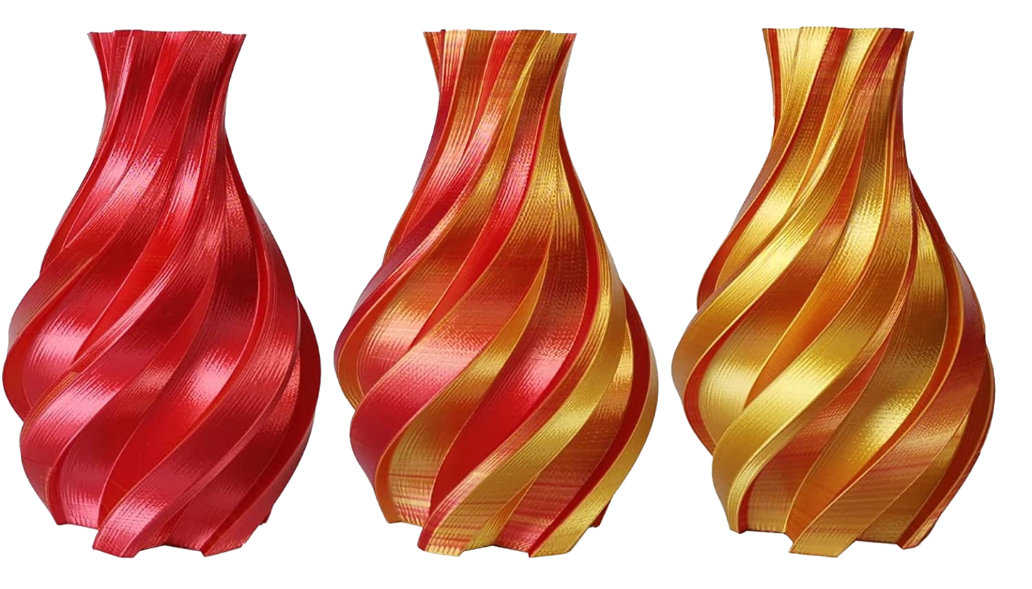 Hello3D PLA Silk Bifurcated Red/Gold