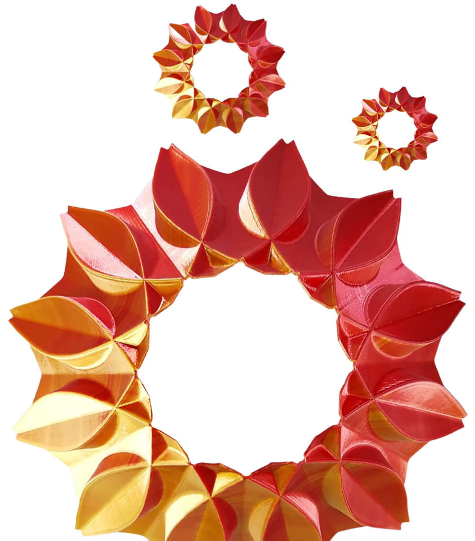 Hello3D PLA Silk Bifurcated Red/Gold