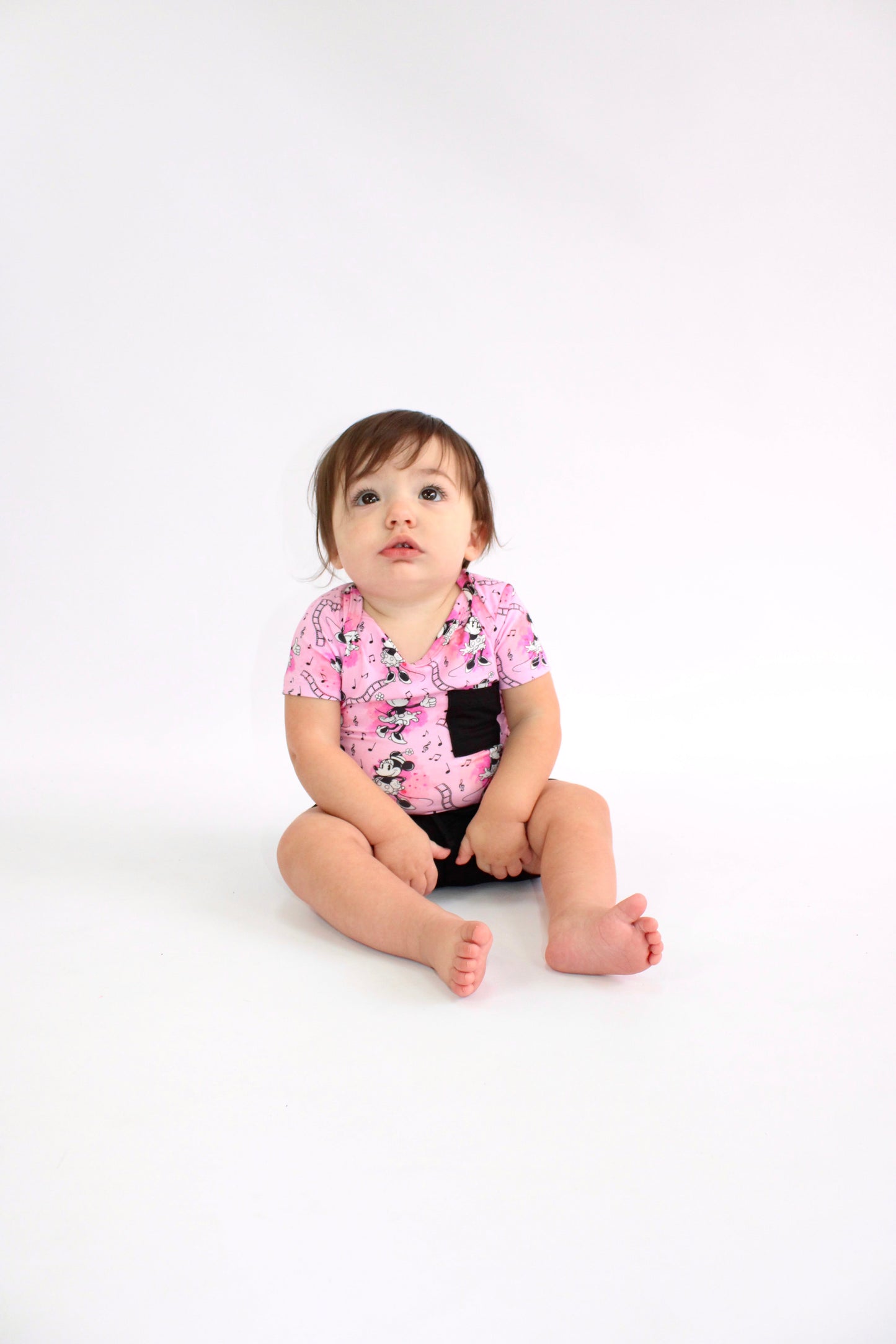 Steamboat Pink Onesie & Jogger Short Set