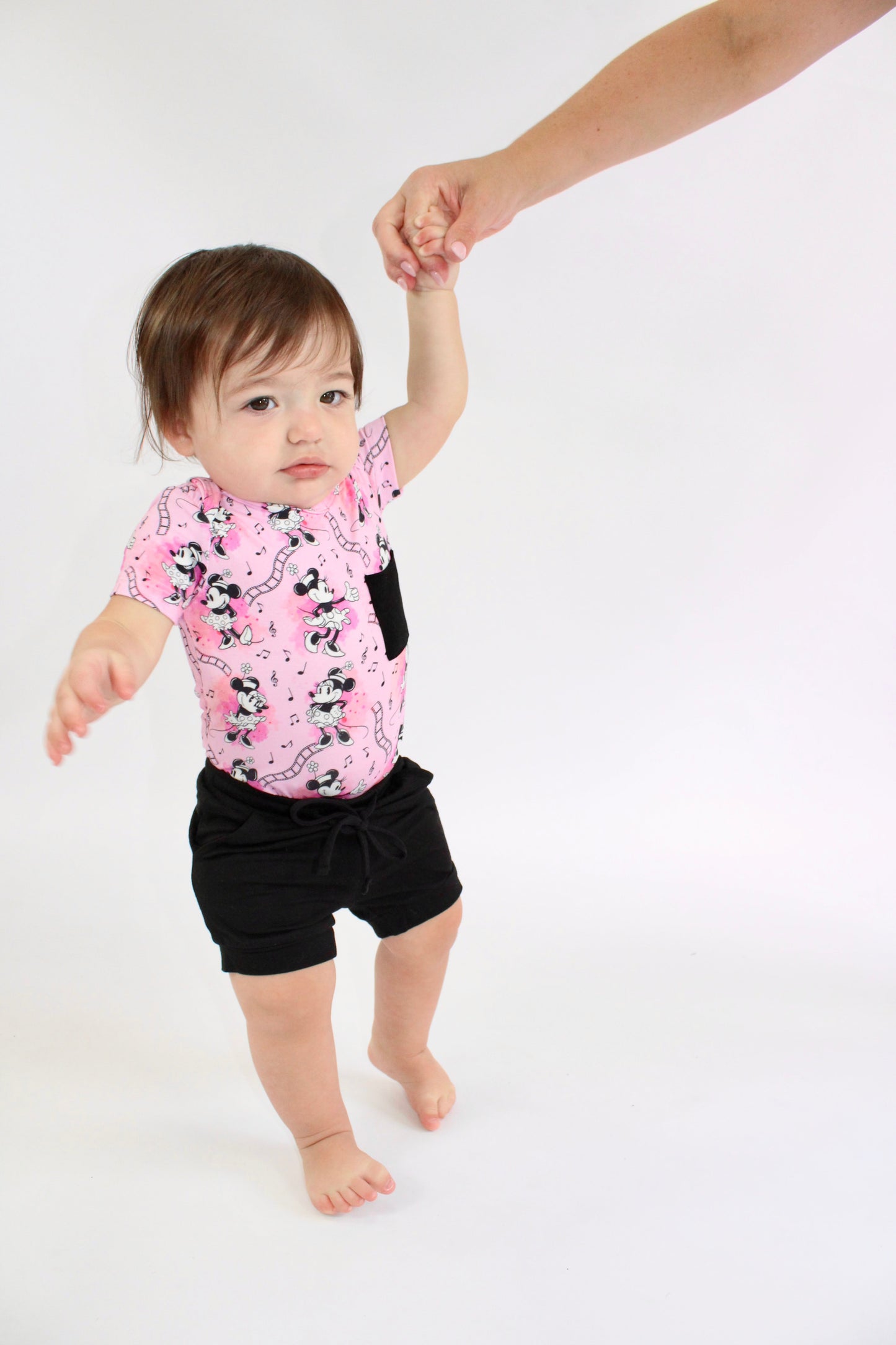 Steamboat Pink Onesie & Jogger Short Set